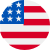USA flag badge