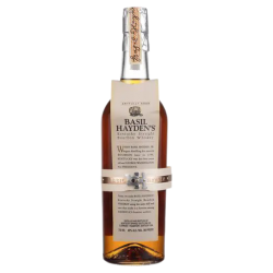 A bottle of Basil Hayden's Bourbon